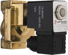 PRO-SOURCE - 3/8", 2/2 Way Stacking Solenoid Valve - 24 VDC, 4.5 CV Rate, 4.19" High x 2.83" Long - Eagle Tool & Supply