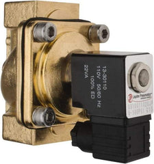 PRO-SOURCE - 1", 2/2 Way Stacking Solenoid Valve - 110 VAC, 11.92 CV Rate, 4.74" High x 3.78" Long - Eagle Tool & Supply