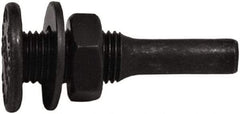 Tanis - 1/2" Arbor Hole to 1/4" Shank Diam Drive Arbor - For 3" Small Diam Wheel Brushes - Eagle Tool & Supply