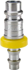 Parker - Push-Lok Hose Barb European High Flow Pneumatic Hose Connector - Steel, 3/8" Body Diam, 1/2" Hose ID - Eagle Tool & Supply