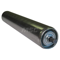 Roller Skids; Roller Material: Galvanized Steel; Load Capacity: 326; Color: Chrome; Finish: Natural; Compatible Surface Type: Smooth; Roller Length: 24.0000 in; Roller Width: 2.5000; Roller Height: 2.5 in; Roller Diameter: 2.5000; Overall Height: 2.5 in;