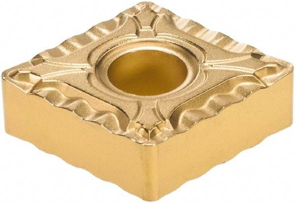 Kyocera - CNMG432 XP Grade CA530 Carbide Turning Insert - TiCN/Al2O3/TiN Finish, 80° Diamond, 1/2" Inscr Circle, 3/16" Thick, 1/32" Corner Radius - Eagle Tool & Supply