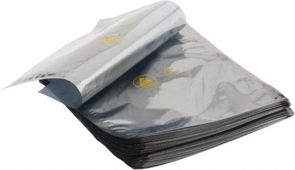 Value Collection - 10" Long x 8" Wide, 3 mil Thick, Clear Metalized Static Shield Bag - Metal-In - Eagle Tool & Supply