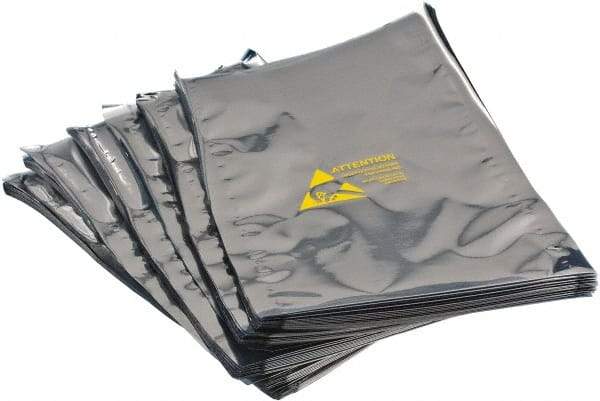 Value Collection - 10" Long x 6" Wide, 3 mil Thick, Clear Metalized Static Shield Bag - Metal-In - Eagle Tool & Supply