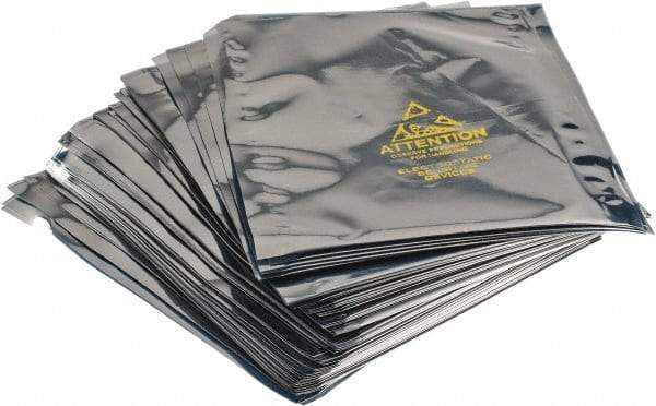 Value Collection - 8" Long x 6" Wide, 3 mil Thick, Clear Metalized Static Shield Bag - Metal-In - Eagle Tool & Supply