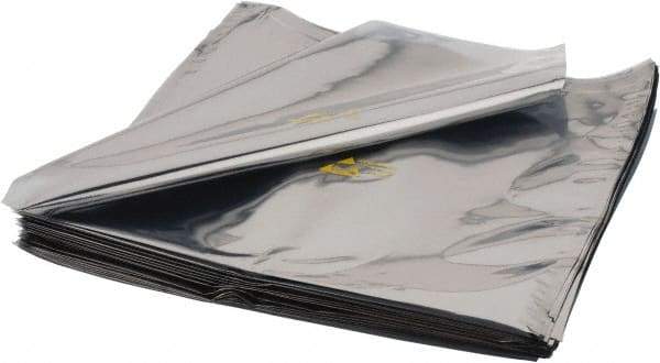 Value Collection - 18" Long x 18" Wide, 3 mil Thick, Clear Metalized Static Shield Bag - Metal-In - Eagle Tool & Supply