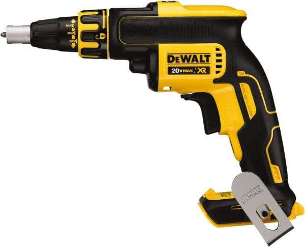 DeWALT - 20 Volt Lithium-Ion Battery Pistol Grip Cordless Screwdriver - 4,400 RPM, 266 In/Lb Torque - Eagle Tool & Supply