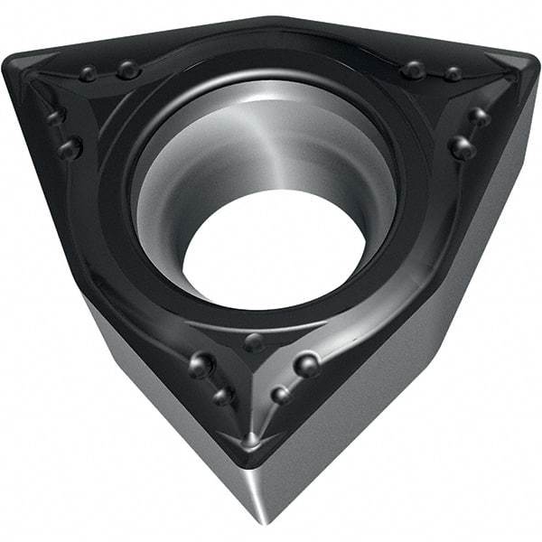 Walter - WCMT32.51 MK4 Grade WKK20S Carbide Turning Insert - TiCN/Al2O3 Finish, 80° Trigon, 3/8" Inscr Circle, 5/32" Thick, 1/64" Corner Radius - Eagle Tool & Supply