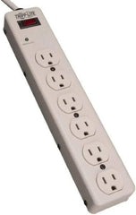 Tripp-Lite - 6 Outlets, 120 VAC15 Amps, 6' Cord, Power Outlet Strip - Floor, Keyhole Mount, 5-15 NEMA Configuration, 2-1/2" Strip - Eagle Tool & Supply