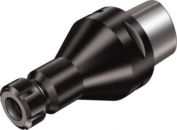 Sandvik Coromant - C8;ER40 System Size, Modular Tool Holding System Adapter - 160mm Projection, 63mm Body Diam, 208mm OAL, Through Coolant - Exact Industrial Supply