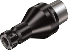 Sandvik Coromant - C8;ER40 System Size, Modular Tool Holding System Adapter - 160mm Projection, 63mm Body Diam, 208mm OAL, Through Coolant - Exact Industrial Supply
