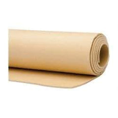 Made in USA - 36" Wide, Natural Gum Rubber Foam Sheet - 35 to 45 Durometer, Tan, -20 to 140°F, 3,000 psi Tensile Strength, Cut-to-Length - Eagle Tool & Supply