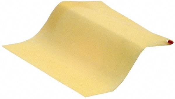 Made in USA - 42" Wide, 0.014" Thick, Natural Latex Rubber Foam Sheet - 35 to 45 Durometer, Amber (Color), -65 to 180°F, 4,000 psi Tensile Strength, Cut-to-Length - Eagle Tool & Supply
