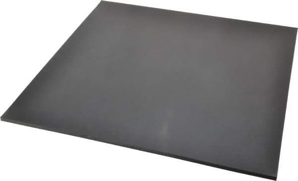 Made in USA - 12" Long, 12" Wide, Buna-N Rubber Foam Sheet - 35 to 45 Durometer, Black, -20 to 170°F, 800 psi Tensile Strength, Stock Length - Eagle Tool & Supply