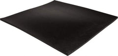Made in USA - 12" Long, 12" Wide, Buna-N Rubber Foam Sheet - 50 to 60 Durometer, Black, -20 to 170°F, 900 psi Tensile Strength, Stock Length - Eagle Tool & Supply