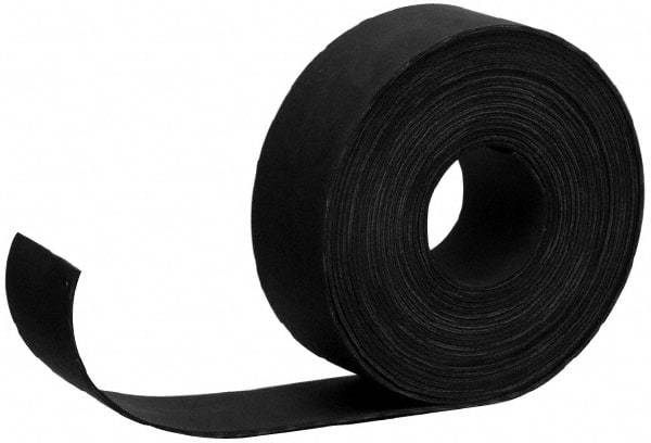 Made in USA - 48" Wide, Polyester-Reinforced Neoprene Rubber Foam Sheet - 50 to 60 Durometer, Black, -20 to 180°F, 1,000 psi Tensile Strength, Cut-to-Length - Eagle Tool & Supply