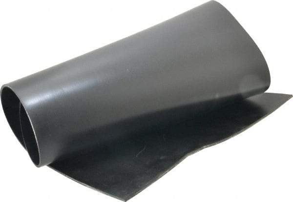 Made in USA - 24" Long, 12" Wide, Polyester-Reinforced Neoprene Rubber Foam Sheet - 50 to 60 Durometer, Black, -20 to 180°F, 1,000 psi Tensile Strength, Stock Length - Eagle Tool & Supply
