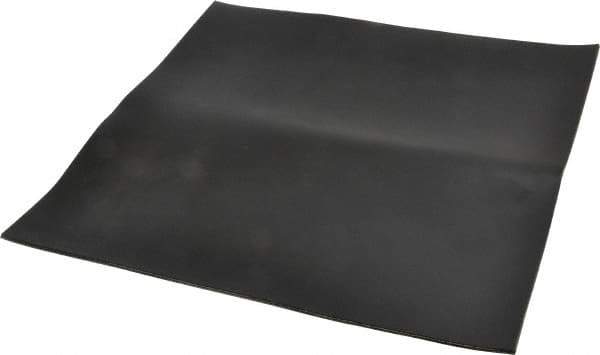 Made in USA - 12" Long, 12" Wide, Nylon-Reinforced Neoprene Rubber Foam Sheet - 65 to 75 Durometer, Black, -40 to 220°F, 1,100 psi Tensile Strength, Stock Length - Eagle Tool & Supply