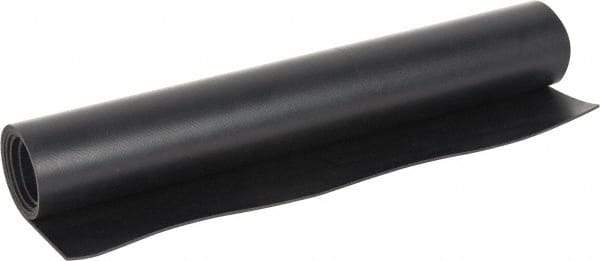 Made in USA - 24" Long, 12" Wide, Nylon-Reinforced Neoprene Rubber Foam Sheet - 65 to 75 Durometer, Black, -40 to 220°F, 1,100 psi Tensile Strength, Stock Length - Eagle Tool & Supply