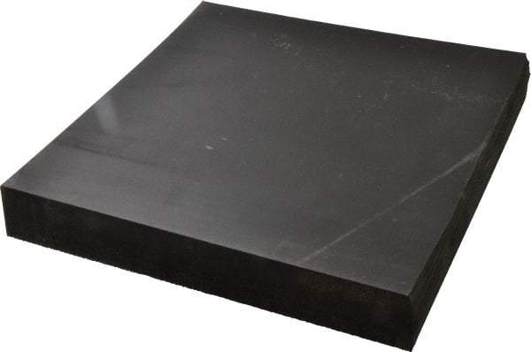 Made in USA - 12" Long, 12" Wide, Neoprene Spring Blend Rubber Foam Sheet - 65 to 75 Durometer, Black, -20 to 170°F, 1,000 psi Tensile Strength, Stock Length - Eagle Tool & Supply
