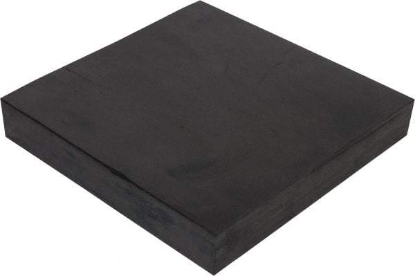 Made in USA - 12" Long, 12" Wide, Neoprene Spring Blend Rubber Foam Sheet - 65 to 75 Durometer, Black, -20 to 170°F, 1,000 psi Tensile Strength, Stock Length - Eagle Tool & Supply