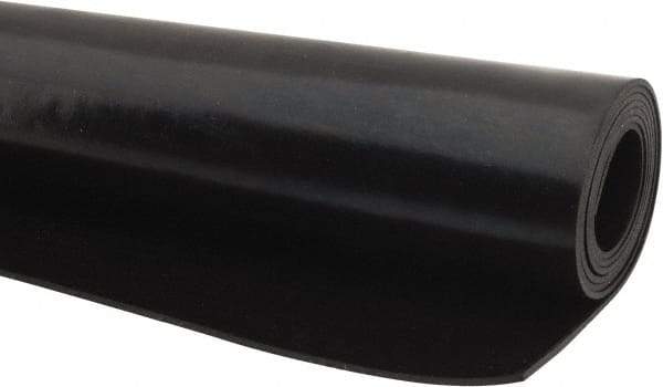 Made in USA - 36" Long, 24" Wide, Neoprene Spring Blend Rubber Foam Sheet - 65 to 75 Durometer, Black, -20 to 170°F, 1,000 psi Tensile Strength, Stock Length - Eagle Tool & Supply