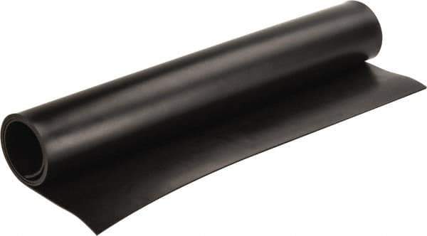 Made in USA - 36" Long, 24" Wide, Neoprene Spring Blend Rubber Foam Sheet - 65 to 75 Durometer, Black, -20 to 170°F, 1,000 psi Tensile Strength, Stock Length - Eagle Tool & Supply