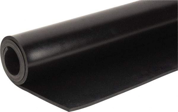 Made in USA - 36" Long, 24" Wide, Neoprene Spring Blend Rubber Foam Sheet - 65 to 75 Durometer, Black, -20 to 170°F, 1,000 psi Tensile Strength, Stock Length - Eagle Tool & Supply