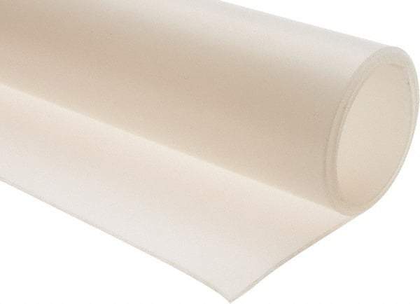 Made in USA - 36" Long, 36" Wide, Silicone Rubber Foam Sheet - 45 to 55 Durometer, Clear, -80 to 450°F, 850 psi Tensile Strength, Stock Length - Eagle Tool & Supply