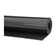 Made in USA - 36" Wide, Vinyl Rubber Foam Sheet - 60 to 70 Durometer, Black, 20 to 160°F, 1,000 psi Tensile Strength, Cut-to-Length - Eagle Tool & Supply