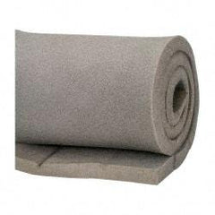 Made in USA - 54" Wide, Pyrell Polyurethane Foam Rubber Foam Sheet - Gray, -40 to 225°F, Plain Backing, Cut-to-Length - Eagle Tool & Supply