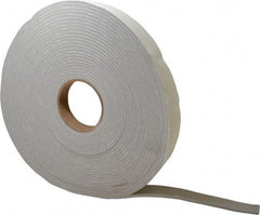 Made in USA - 3/16" Thick x 1" Wide x 30' Long Gray Closed Cell PVC Foam Rubber Roll - Stock Length, Adhesive Back, 8 Lb/Cu Ft Density, -20°F to 130°F - Eagle Tool & Supply
