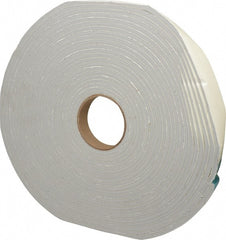Made in USA - 50' x 1" x 1/4" Gray PVC Foam Roll - Eagle Tool & Supply