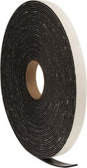 Made in USA - 75' x 3/4" x 1/8" Black PVC Foam Roll - Eagle Tool & Supply