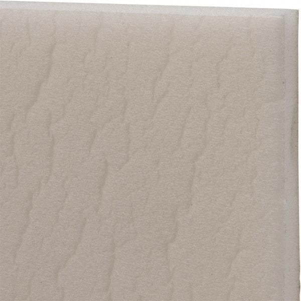 Made in USA - 54" Wide, Polyethylene Foam Rubber Foam Sheet - White, -110 to 180°F, Adhesive Backing, Cut-to-Length - Eagle Tool & Supply