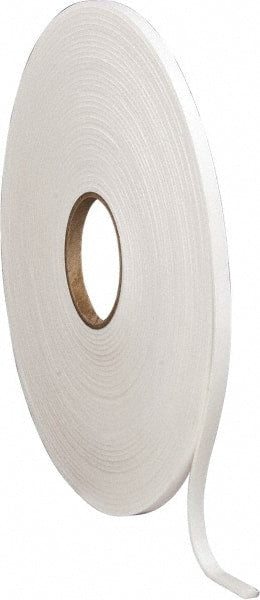 Made in USA - 50' x 3/8" x 3/16" White Polyethylene Foam Roll - Eagle Tool & Supply