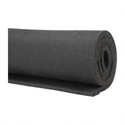 Made in USA - 36" Wide, Natural Foam Rubber Foam Sheet - 55 to 65 Durometer, Black, -40 to 160°F, Cut-to-Length - Eagle Tool & Supply