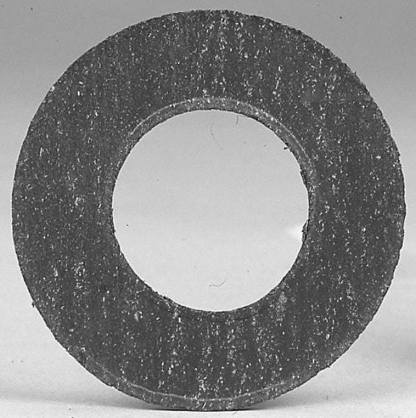 Made in USA - 12" Pipe, 12-3/4" ID x 16-1/8" OD Flange Gasket - Graphite, Silver Gray, 1/16" Thick - Eagle Tool & Supply