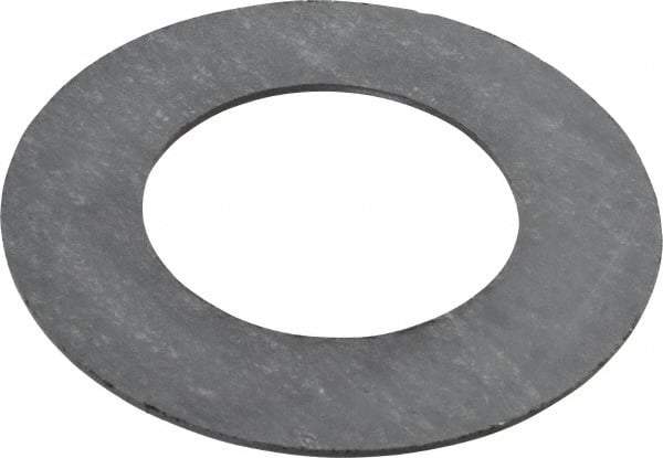 Made in USA - 1-1/2" Pipe, 1-29/32" ID x 3-3/8" OD Flange Gasket - Graphite, Silver Gray, 1/16" Thick - Eagle Tool & Supply