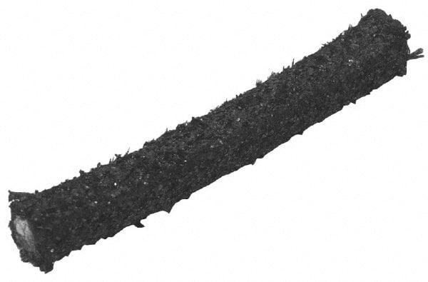 Made in USA - 3/16" x 31.2' Spool Length, Wire-Inserted Carbon Fiber Compression Packing - Eagle Tool & Supply