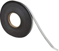 Made in USA - 1/16" Thick x 1/2" Wide x 50' Long Black Closed Cell Neoprene-Blend Spring Rubber Roll - Stock Length, Adhesive Back, 8 to 11 Lb/Cu Ft Density, -40°F to 158°F - Eagle Tool & Supply
