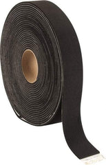 Made in USA - 3/16" Thick x 2" Wide x 50' Long Black Closed Cell Neoprene-Blend Spring Rubber Roll - Stock Length, Adhesive Back, 8 to 11 Lb/Cu Ft Density, -40°F to 158°F - Eagle Tool & Supply