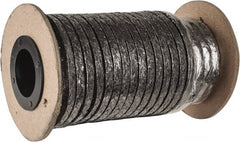 Made in USA - 3/16" x 30' Spool Length, Carbon Fiber Compression Packing - Eagle Tool & Supply