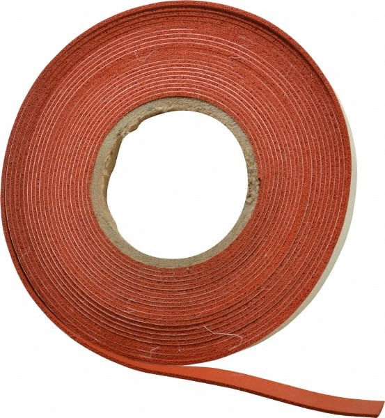 Made in USA - 30' x 1/2" x 3/32" Tan-Orange Silicone Foam Roll - Eagle Tool & Supply