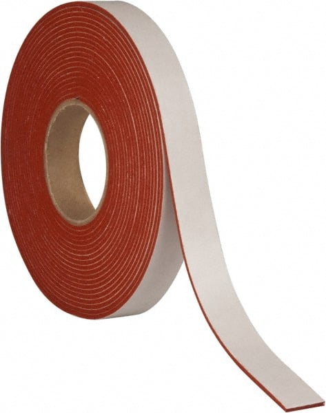 Made in USA - 30' x 3/4" x 3/32" Tan-Orange Silicone Foam Roll - Eagle Tool & Supply