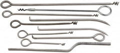 Made in USA - 10 Piece Rigid Shaft Packing Tool Set - Eagle Tool & Supply