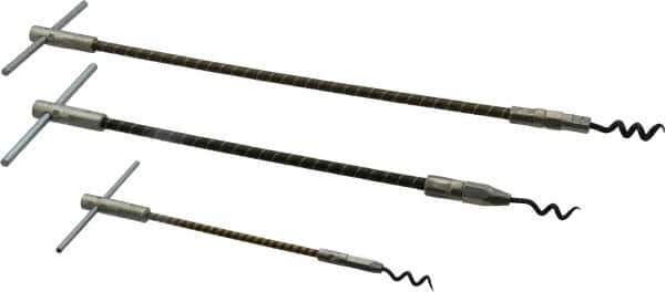 Made in USA - 3 Piece Flexible Shaft Packing Tool Set - Contains 6-1/2, 10-1/2 & 15" Tools - Eagle Tool & Supply