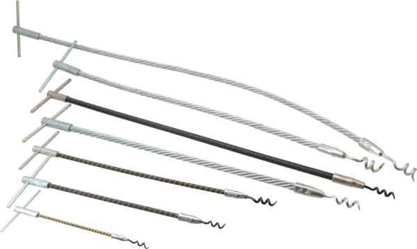 Made in USA - 7 Piece Flexible Shaft Packing Tool Set - Contains 6-1/2, 10-1/2, 15, 18, 22 & 30" Tools - Eagle Tool & Supply