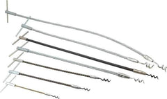 Made in USA - 7 Piece Flexible Shaft Packing Tool Set - Contains 6-1/2, 10-1/2, 15, 18, 22 & 30" Tools - Eagle Tool & Supply