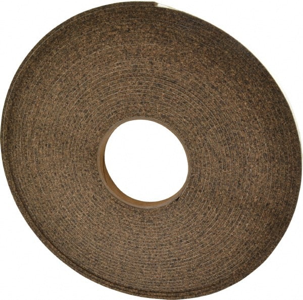 Made in USA - 1/2" Wide x 1/8" Thick, Adhesive Backed Gasketing Roll - Eagle Tool & Supply